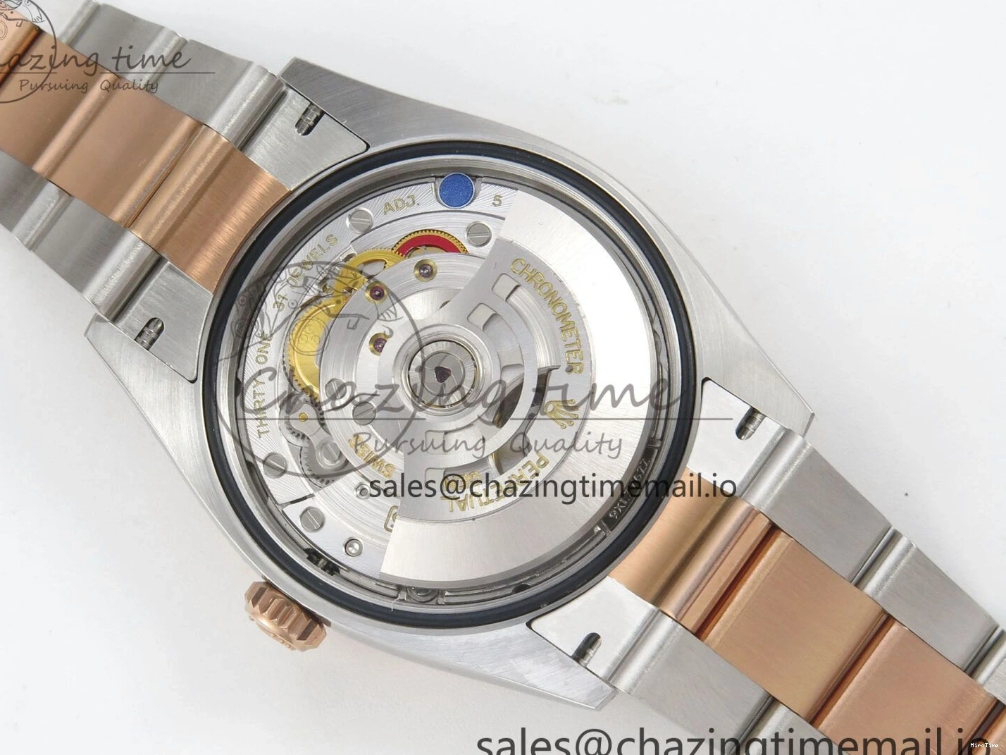 MiroTime 0407 DateJust 36 SS RG ARF 1:1 Best Edition 904L Steel Gray Dial Green Roman on Oyster Bracelet SH Affordable 73